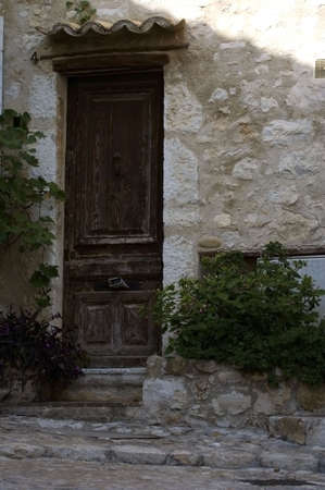 Old door in the ancient houseの写真素材
