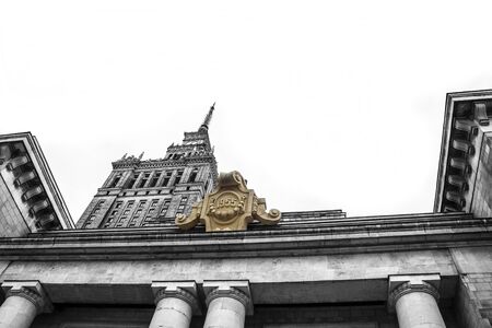 Palace of Culture and Science in Warsaw, which is with its total height of 237 metres (778 ft) the tallest building in Polandのeditorial素材