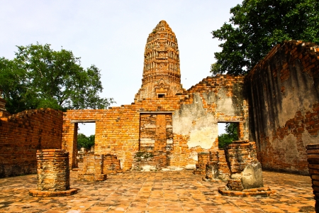 Thailand - ancient temple at Ayutthaya province の写真素材