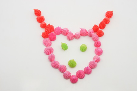 Colorful Aalaw candy, Thai dessert,の写真素材