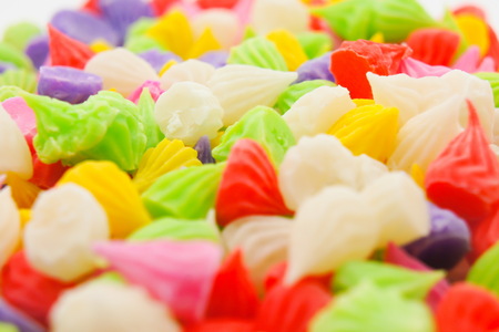 Colorful Aalaw candy, Thai dessert,の写真素材