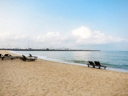 Beach scenery Pattaya, Thailand.の写真素材