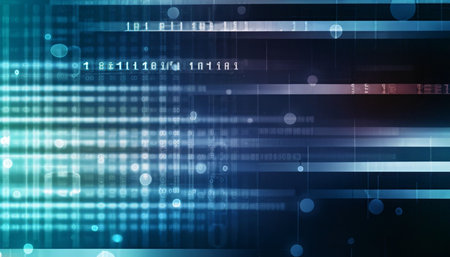 Technology Abstract Background as a Futuristic Technology Concept Art with Copy Spaceの素材