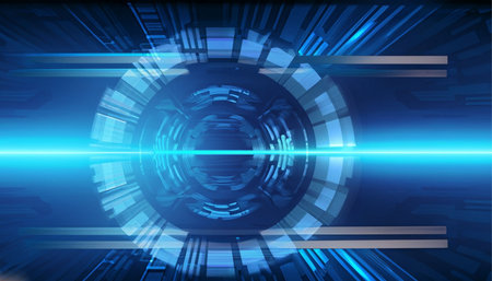 Abstract technology digital hi tech background. Futuristic concept. Vector illustrationの素材