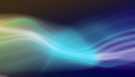 abstract background with smooth lines in blue, green and purple colorsの素材