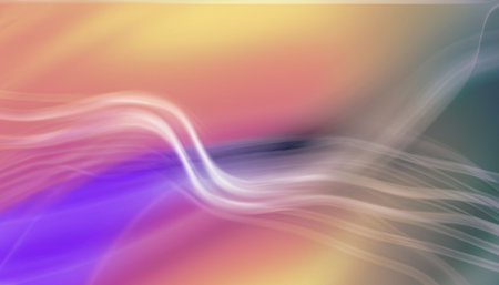 Colorful smooth light lines abstract background. Vector illustration for your designの素材