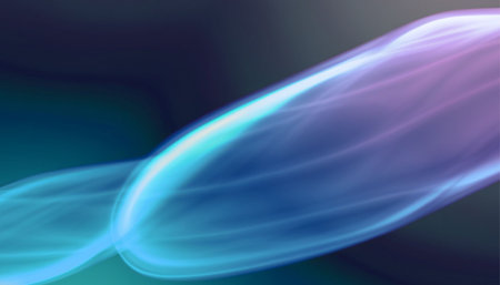 Abstract background with blue and purple curved lines. Vector illustration for your design.の素材