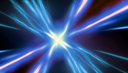 abstract lines and bokeh background, computer generated abstract backgroundの素材
