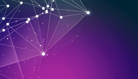 Abstract polygonal space low poly dark background with connecting dots and lines. Connection structure. Vector polygonal backgroundの素材