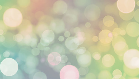 Abstract circular bokeh background. Soft light defocused spots.の素材