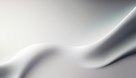 abstract white wavy background. 3d rendering, 3d illustration.の素材
