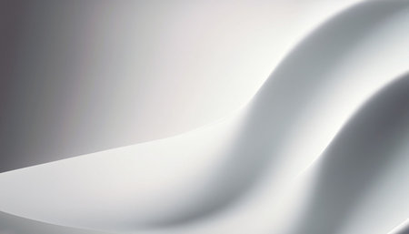 White abstract wavy background. 3d rendering, 3d illustration.の素材
