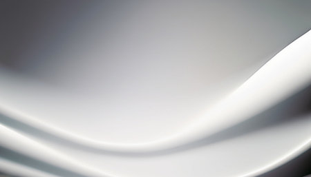 abstract background with curve lines in gray and white colors, digitally generated imageの素材