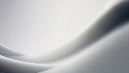 abstract background with smooth wavy lines in gray and white colorsの素材