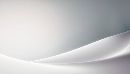 abstract background with smooth lines and shadows in gray and white colorsの素材