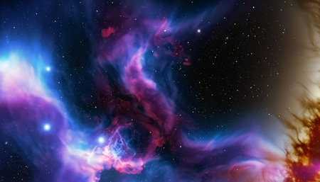 Small part of an infinite star field of space in the Universe.の素材