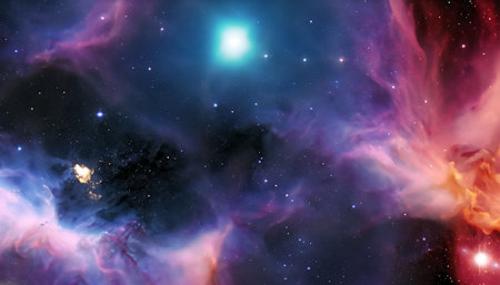 Planets, stars and galaxies in outer space showing the beauty of space exploration.の素材