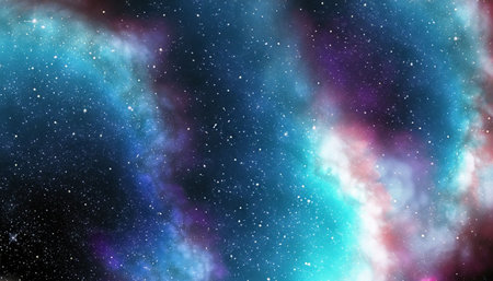 Planets and galaxy, science fiction wallpaper. Beauty of deep space. Billions of galaxies in the universe Cosmic art backgroundの素材