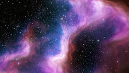 Nebula and stars in outer space showing the beauty of space exploration.の素材