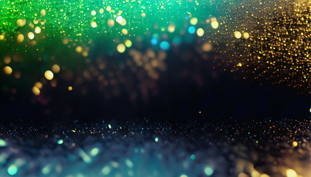 abstract background with bokeh defocused lights and stars.の素材