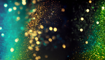 abstract background with bokeh defocused lights and stars.の素材