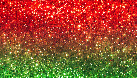 Abstract christmas background with bokeh lights and snowflakesの素材