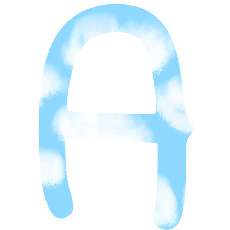 Alphabet watercolor paint isolated on a white background, letter Aの写真素材