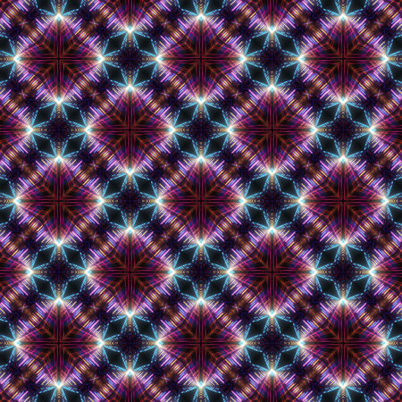 Seamless background pattern. Abstract symmetric kaleidoscope pattern.