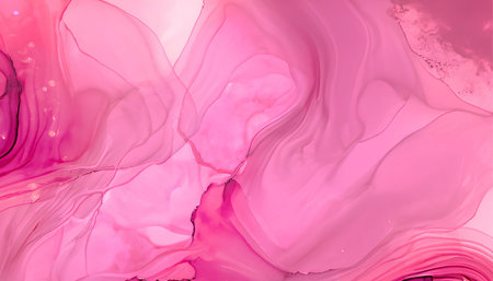 Abstract background of acrylic paint in pink and white colors. Liquid marble texture.の素材