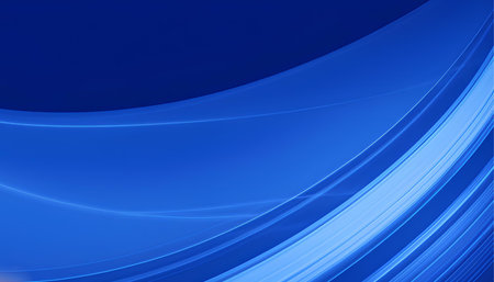 abstract blue background with smooth lines and space for text or imageの素材