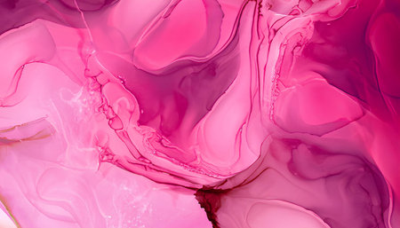 Abstract background of acrylic paint in pink tones. Close-up.の素材