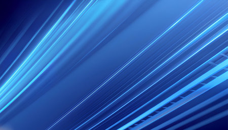 Abstract blue background with some smooth lines in it (3d render)の素材