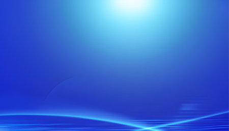 abstract blue background with some smooth lines in it and some rays in itの素材