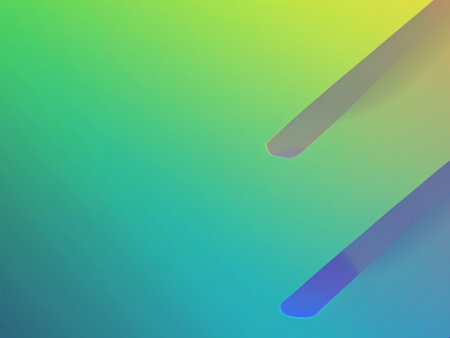 abstract background with blue and green gradient and lines of different colorsの素材