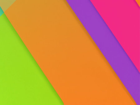 Colorful paper background. Minimal concept. Flat lay, top view.の素材