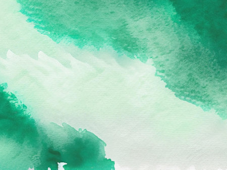 Abstract watercolor background. Green and blue. Digital art painting.の素材