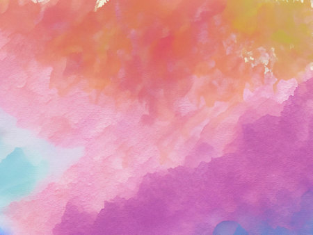 Abstract watercolor background. Digital art painting. Colorful texture.の素材