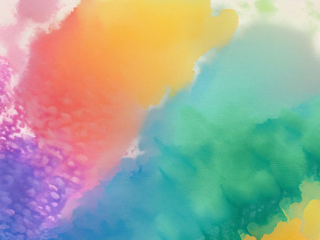Abstract watercolor background. Digital art painting. Colorful texture.の素材