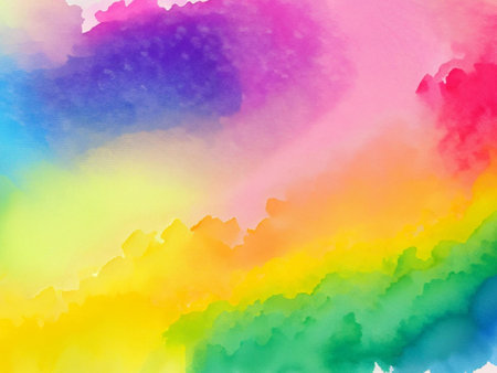 Abstract watercolor background. Digital art painting. Colorful texture.の素材