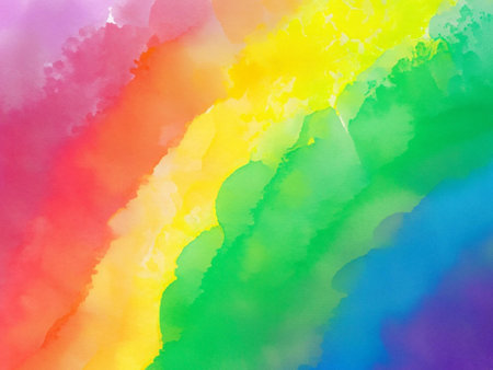 Abstract watercolor background. Digital art painting. Colorful gradient.の素材