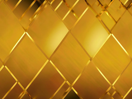 golden background with some smooth lines in it (3d render)の素材
