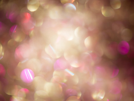 Abstract bokeh light background. Festive defocused lights.の素材