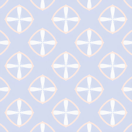Seamless vector pattern of abstract geometric shapes in pastel colorsの写真素材