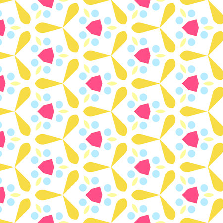 Seamless pattern with geometric ornament. Repeating abstract background.の写真素材
