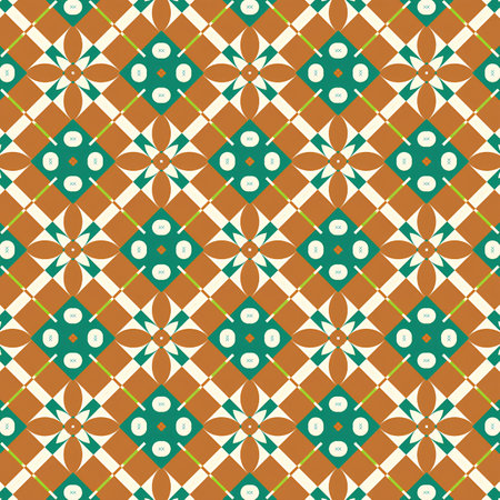 Seamless pattern with abstract geometric ornament. Vector Illustration.の写真素材