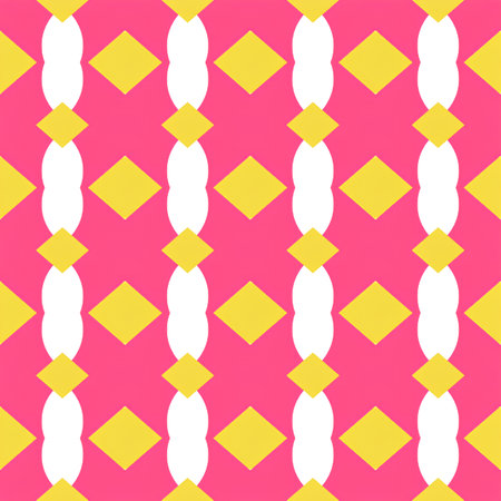 Seamless geometric pattern. Vector illustration. Pink and white colors.の写真素材