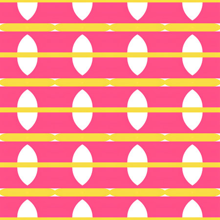 Seamless pattern with eggs on a pink background. Vector illustration.の写真素材