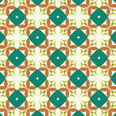 Seamless pattern with abstract geometric ornament. Vector Illustration.の写真素材