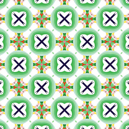 Seamless background pattern. Abstract geometric pattern with colored elements.