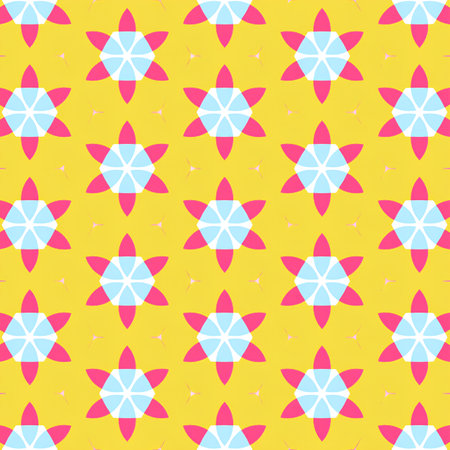 Seamless background pattern. Abstract geometric symmetric pattern. Colorful ornament.の写真素材